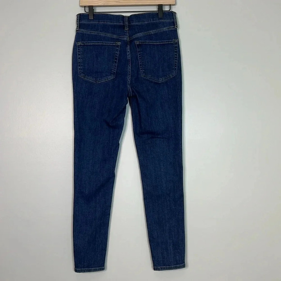 Free People Dark Wash Busted Skinny Jeans with Intentional Holes - Size 28 R - Picture 6 of 12